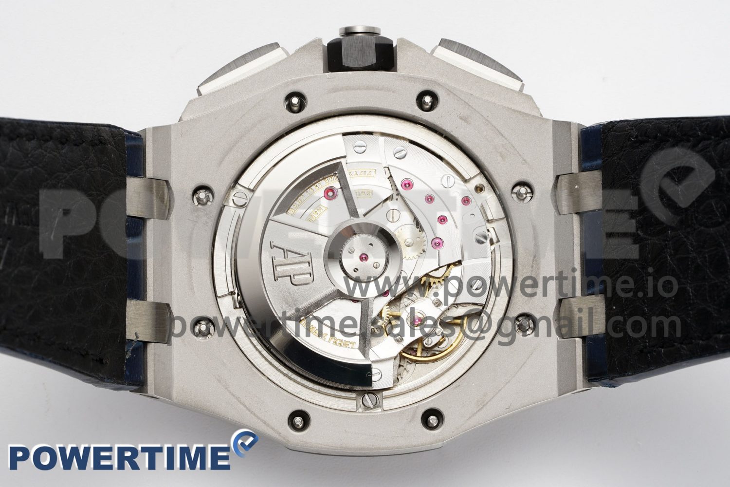 Royal Oak Offshore 44mm Black Ceramic Bezel APF 1:1 Best Edition Blue Dial on Black Rubber Strap A3126 V2 - Image 9