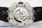 Royal Oak Offshore 44mm Black Ceramic Bezel APF 1:1 Best Edition Blue Dial on Black Rubber Strap A3126 V2 - Image 9