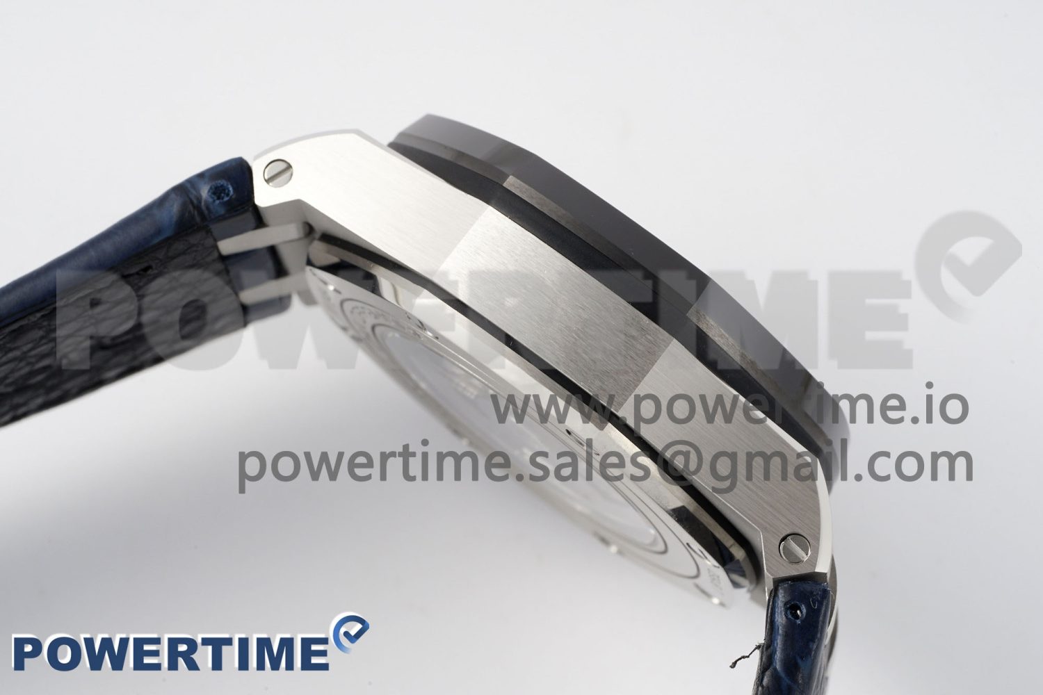 Royal Oak Offshore 44mm Black Ceramic Bezel APF 1:1 Best Edition Blue Dial on Black Rubber Strap A3126 V2 - Image 7