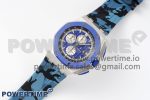 Royal Oak Offshore 44mm Blue Ceramic Bezel APF 1:1 Best Edition Blue Dial on Blue Camou Strap A3126 V2 - Image 2