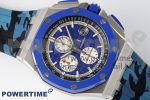 Royal Oak Offshore 44mm Blue Ceramic Bezel APF 1:1 Best Edition Blue Dial on Blue Camou Strap A3126 V2 - Image 3