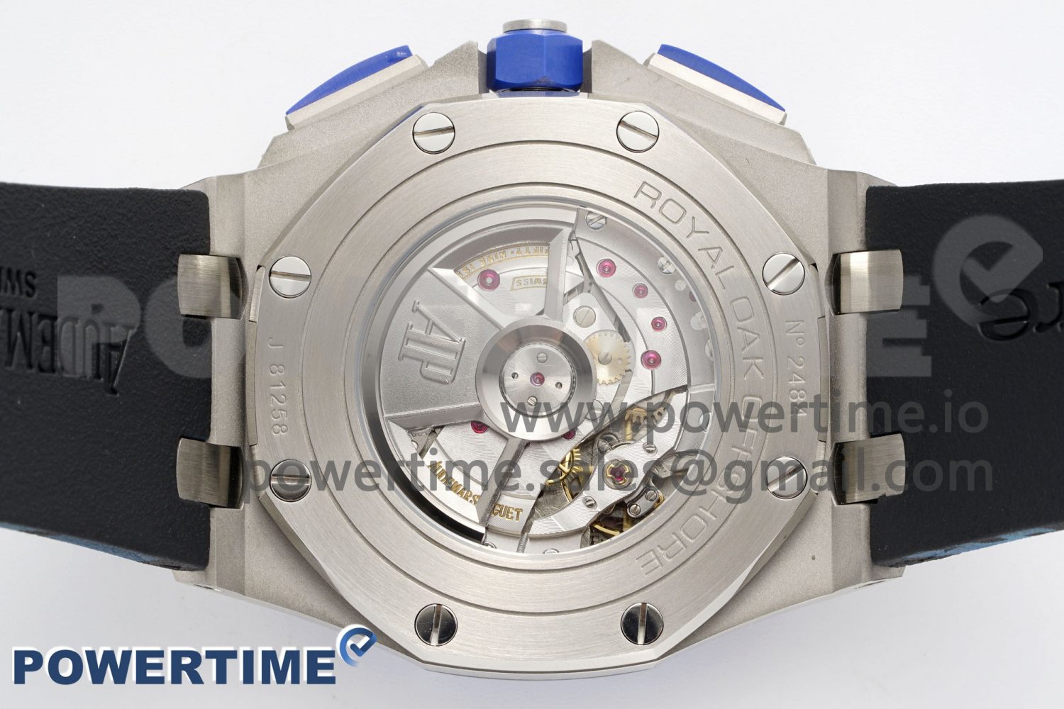 Royal Oak Offshore 44mm Blue Ceramic Bezel APF 1:1 Best Edition Blue Dial on Blue Camou Strap A3126 V2 - Image 8