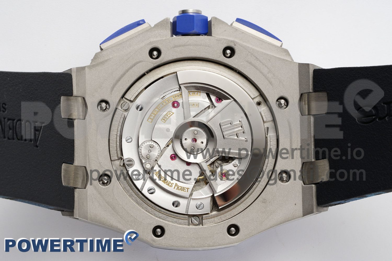 Royal Oak Offshore 44mm Blue Ceramic Bezel APF 1:1 Best Edition Blue Dial on Blue Camou Strap A3126 V2 - Image 10