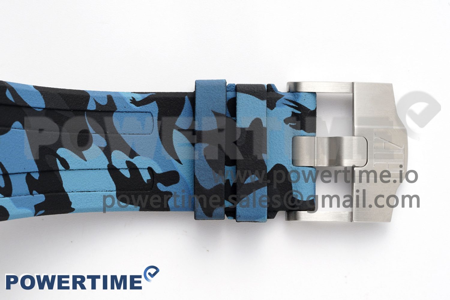Royal Oak Offshore 44mm Blue Ceramic Bezel APF 1:1 Best Edition Blue Dial on Blue Camou Strap A3126 V2 - Image 11