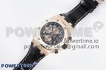 Royal Oak Offshore 42mm RG Bezel APF 1:1 Best Edition Black/RG Dial on Black Leather Strap A3126 - Image 2