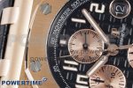 Royal Oak Offshore 42mm RG Bezel APF 1:1 Best Edition Black/RG Dial on Black Leather Strap A3126 - Image 4