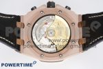 Royal Oak Offshore 42mm RG Bezel APF 1:1 Best Edition Black/RG Dial on Black Leather Strap A3126 - Image 10