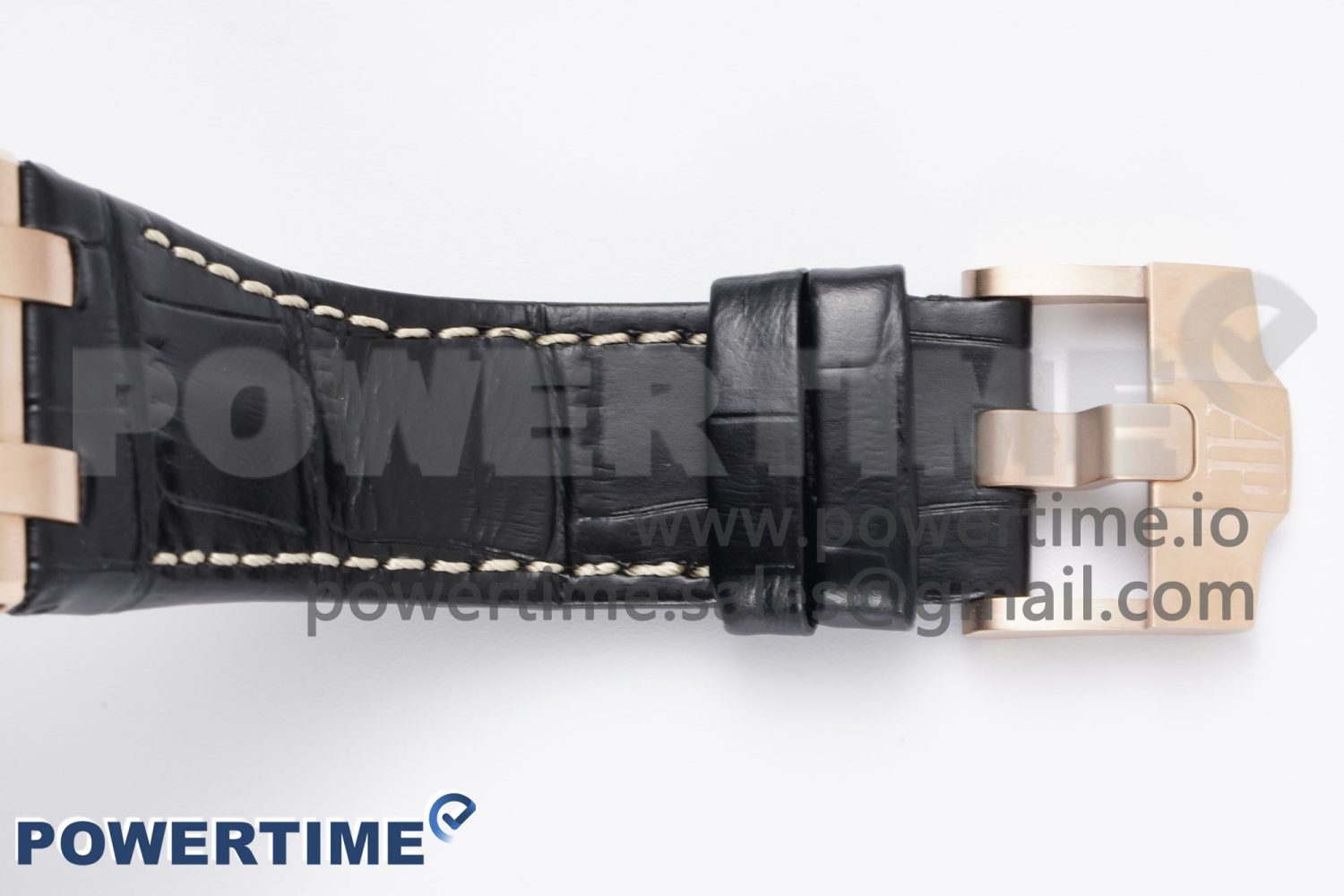 Royal Oak Offshore 42mm RG Bezel APF 1:1 Best Edition Black/RG Dial on Black Leather Strap A3126 - Image 11