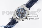 Royal Oak Offshore 42mm SS APF 1:1 Best Edition Black/Blue Dial on Blue Leather Strap A3126 - Image 2