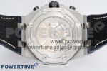 Royal Oak Offshore 42mm SS APF 1:1 Best Edition Black/Blue Dial on Blue Leather Strap A3126 - Image 8