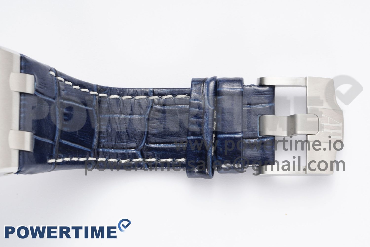 Royal Oak Offshore 42mm SS APF 1:1 Best Edition Black/Blue Dial on Blue Leather Strap A3126 - Image 11