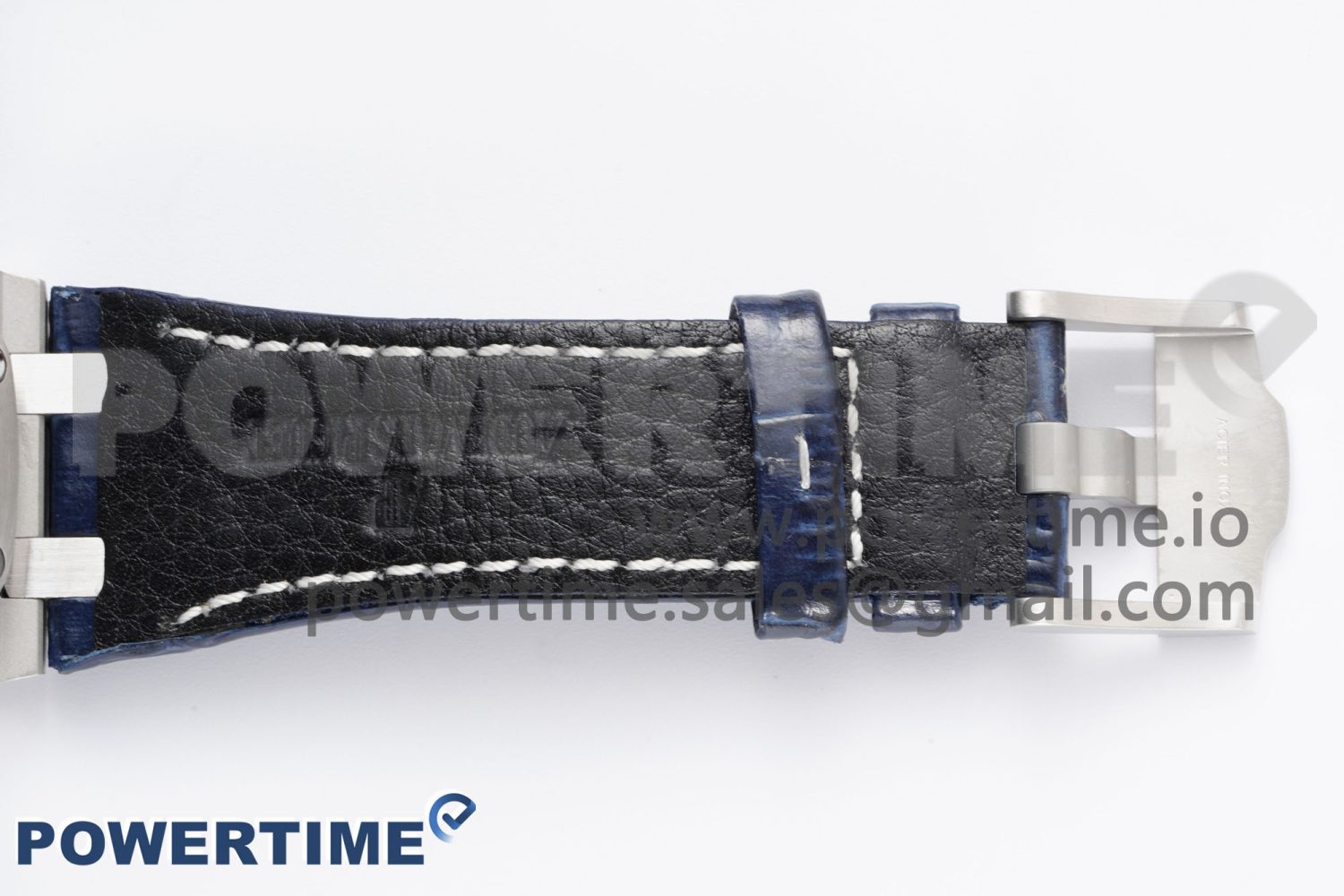 Royal Oak Offshore 42mm SS APF 1:1 Best Edition Black/Blue Dial on Blue Leather Strap A3126 - Image 12