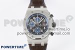 Royal Oak Offshore 42mm SS APF 1:1 Best Edition Brown Dial on Brown Leather Strap A3126
