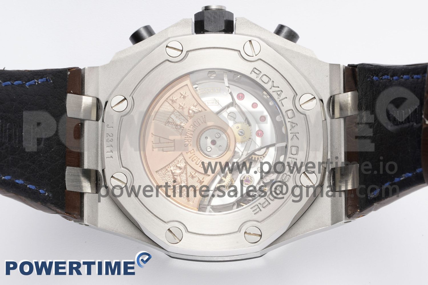 Royal Oak Offshore 42mm SS APF 1:1 Best Edition Brown Dial on Brown Leather Strap A3126 - Image 8