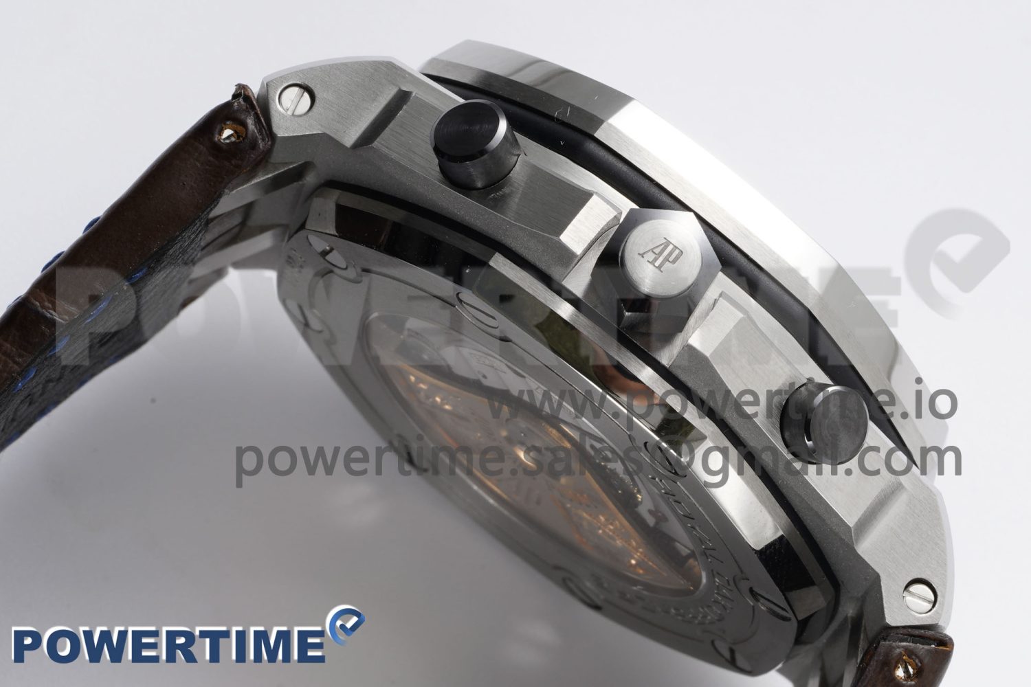 Royal Oak Offshore 42mm SS APF 1:1 Best Edition Brown Dial on Brown Leather Strap A3126 - Image 6