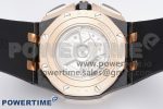 Royal Oak Offshore 44mm Forged Carbon RG Bezel APF 1:1 Best Edition Black Dial on Rubber Strap A3126 V2 - Image 8