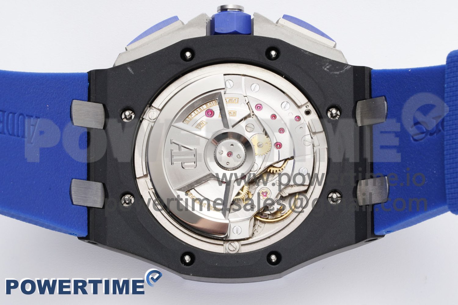 Royal Oak Offshore 44mm Blue/Black Ceramic APF 1:1 Best Edition Blue/Black Dial on Rubber Strap A3126 V2 - Image 9