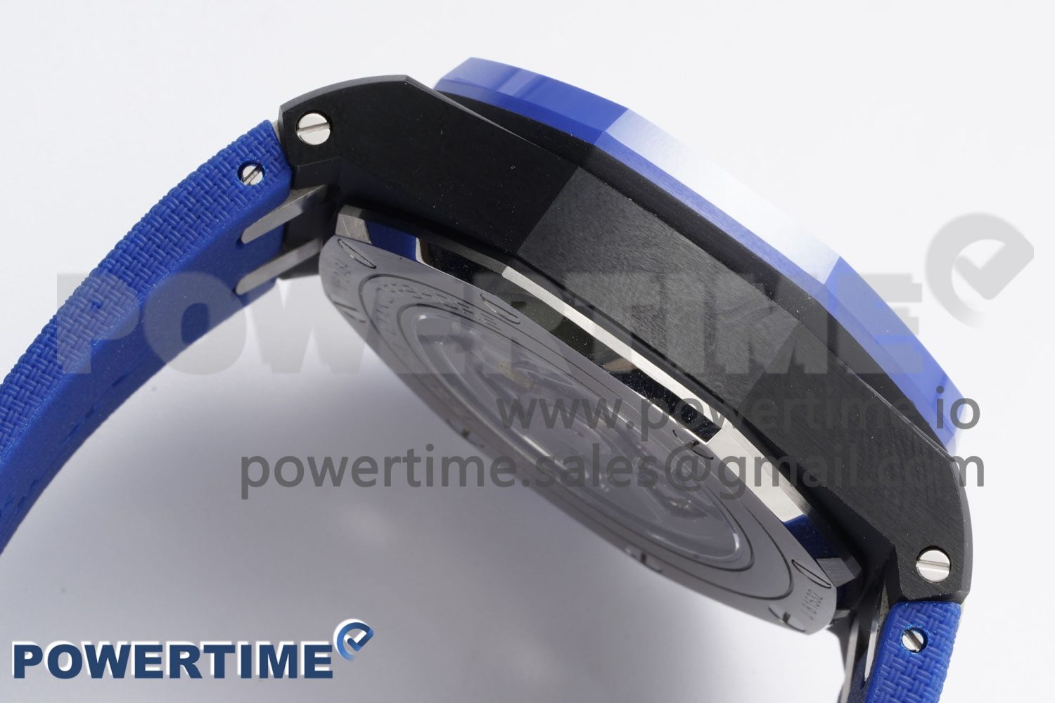 Royal Oak Offshore 44mm Blue/Black Ceramic APF 1:1 Best Edition Blue/Black Dial on Rubber Strap A3126 V2 - Image 7