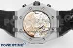 Royal Oak Offshore 42mm SS APF 1:1 Best Edition White/Black Dial on Black Leather Strap A7750 - Image 8