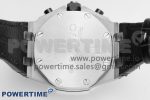 Royal Oak Offshore 42mm SS APF 1:1 Best Edition White/Black Dial on Black Leather Strap A7750 - Image 10