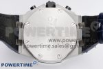 Royal Oak Offshore 42mm SS APF 1:1 Best Edition White/Blue Dial on Blue Leather Strap A7750 - Image 10