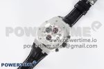 Royal Oak Offshore 42mm SS APF 1:1 Best Edition White/Black Dial on Black Leather Strap A7750 - Image 2
