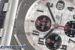 Royal Oak Offshore 42mm SS APF 1:1 Best Edition White/Black Dial on Black Leather Strap A7750 - Image 4