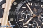 Royal Oak Offshore 42mm RG Black Ceramic Bezel APF 1:1 Best Edition Black Dial on Black Rubber Strap A3126 - Image 4