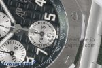 Royal Oak Offshore 42mm SS APF 1:1 Best Edition Green Dial on Green Rubber Strap A4404 - Image 5