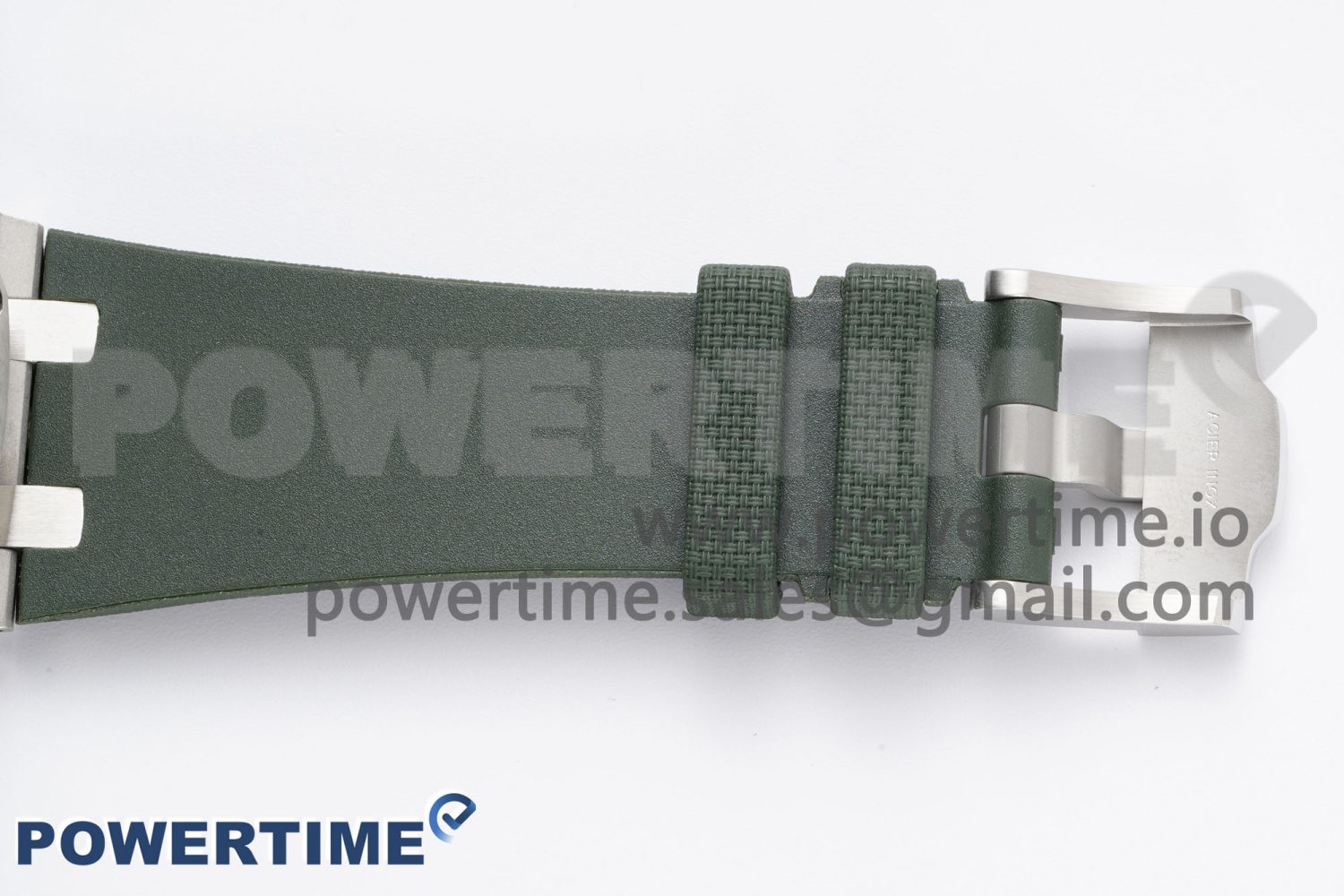 Royal Oak Offshore 42mm SS APF 1:1 Best Edition Green Dial on Green Rubber Strap A4404 - Image 11