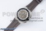 Royal Oak Offshore 44mm SS Black Ceramic Bezel APF 1:1 Best Edition Gray Dial on Gray Rubber Strap A3126 - Image 2