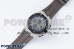 Royal Oak Offshore 44mm SS Black Ceramic Bezel APF 1:1 Best Edition Gray/Blue Dial on Gray Rubber Strap A3126 - Image 2