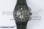Royal Oak Offshore 2020 44mm APF 1:1 Best Edition Green Ceramic Bezel on Rubber Strap A3126