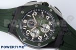 Royal Oak Offshore 2020 44mm APF 1:1 Best Edition Green Ceramic Bezel on Rubber Strap A3126 - Image 3