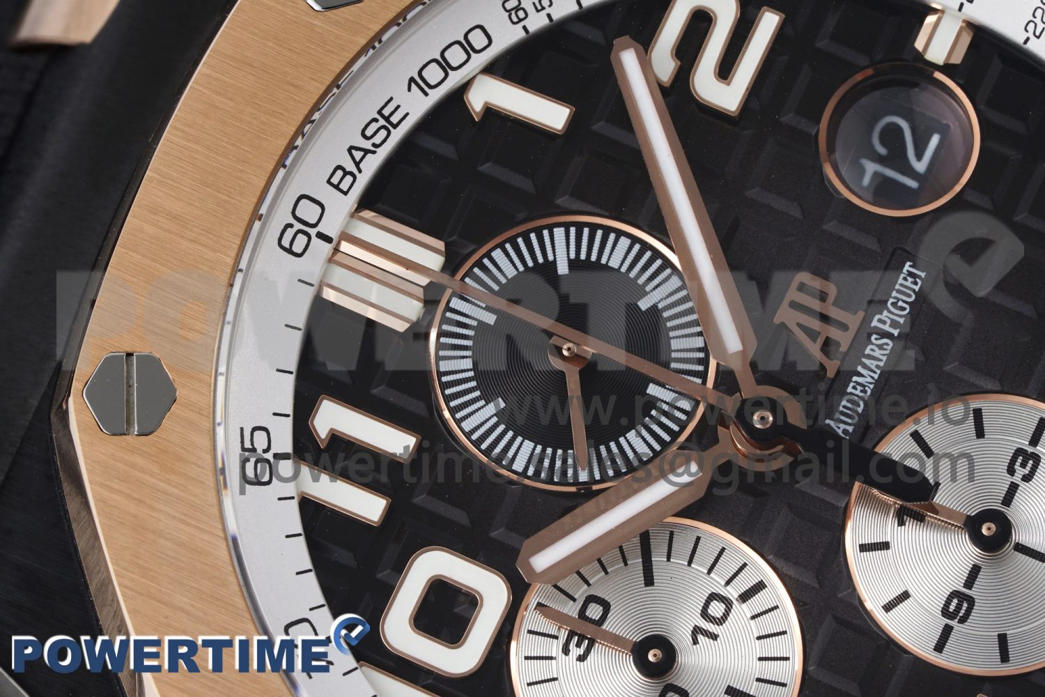 Royal Oak Offshore 2020 44mm APF 1:1 Best Edition RG Bezel on Rubber Strap A3126 - Image 4