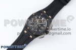 Royal Oak Offshore 44mm Real Ceramic APF 1:1 Best Edition Black Dial RG Markers on Rubber Strap A3126 - Image 2