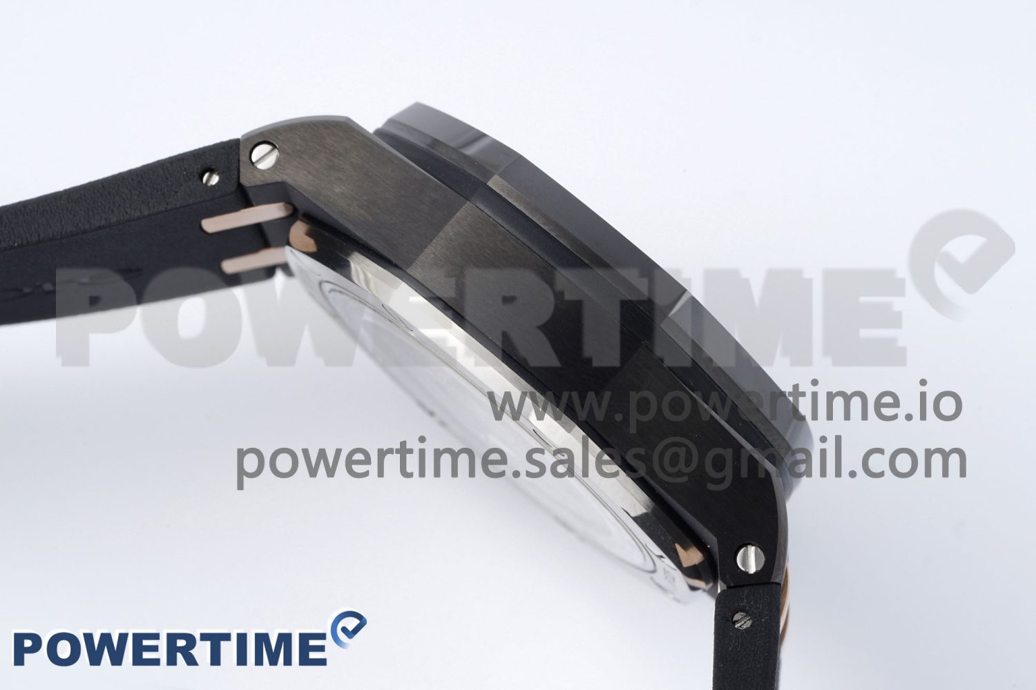 Royal Oak Offshore 44mm Black Ceramic Case APF 1:1 Best Edition Gray/White Dial on Black Rubber Strap A3126 - Image 7