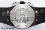 Royal Oak Offshore 44mm Black Ceramic Case APF 1:1 Best Edition Gray/White Dial on Black Rubber Strap A3126 - Image 8