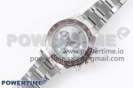 Daytona 116506 Brown Ceramic KING 1:1 Best Edition Ice Blue Crystal Dial on SS Bracelet SA4130 - Image 2