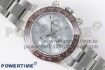 Daytona 116506 Brown Ceramic KING 1:1 Best Edition Ice Blue Crystal Dial on SS Bracelet SA4130 - Image 3