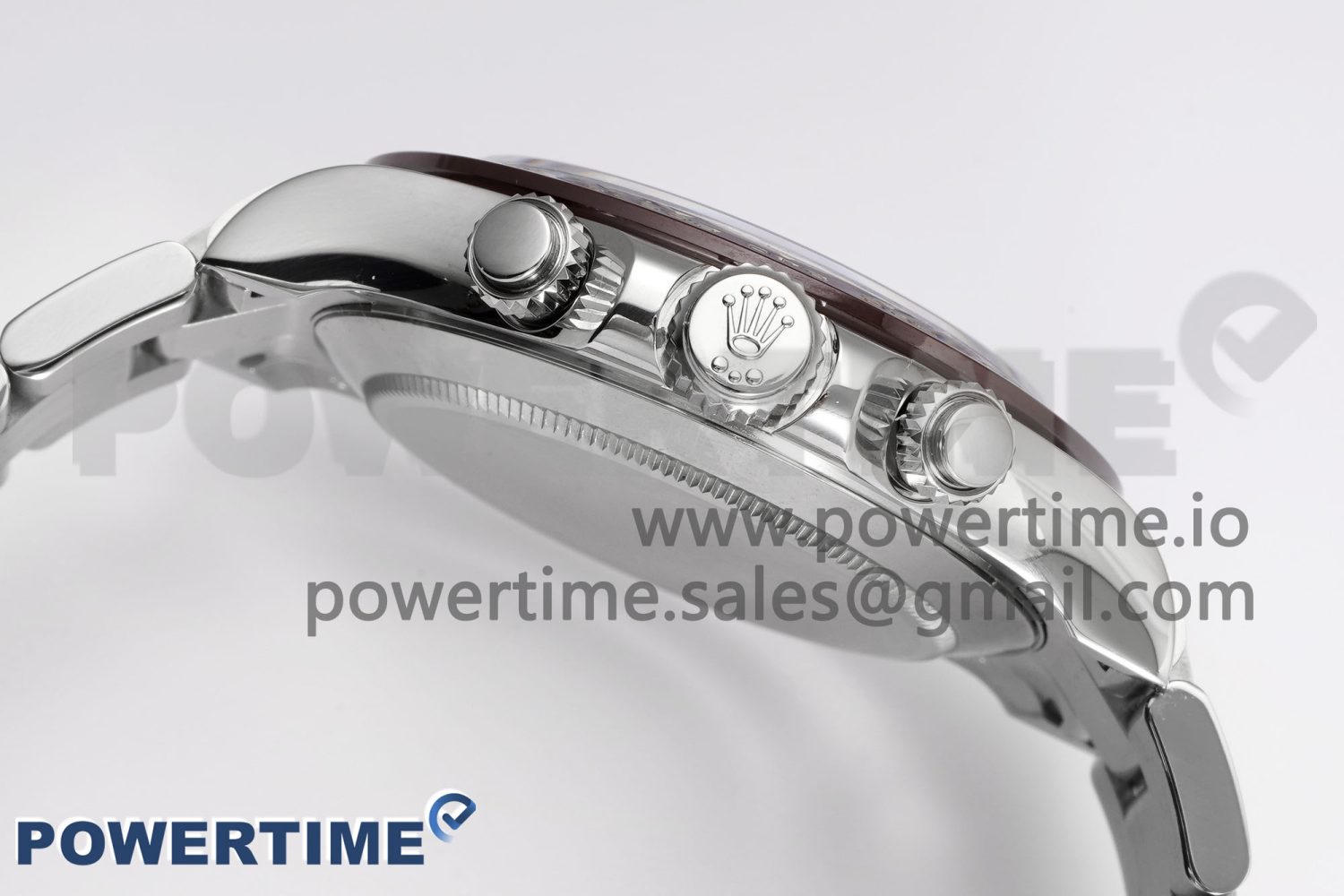 Daytona 116506 Brown Ceramic KING 1:1 Best Edition Ice Blue Crystal Dial on SS Bracelet SA4130 - Image 6