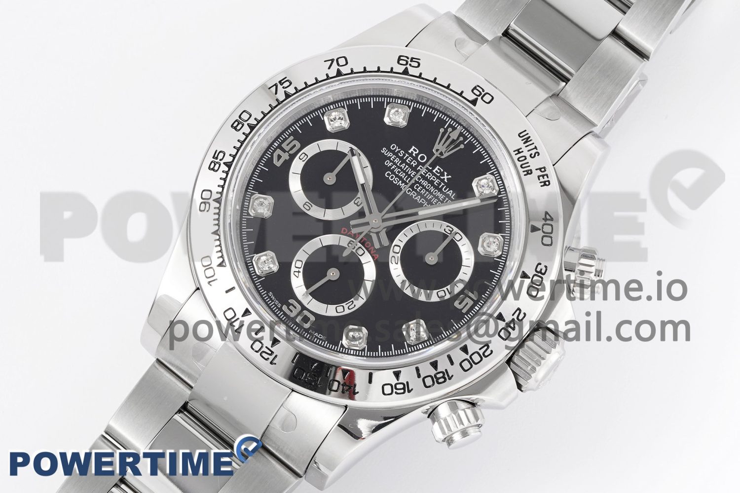 Daytona 116509 KING 1:1 Best Edition Black Diamonds Dial on SS Bracelet SA4130 - Image 2