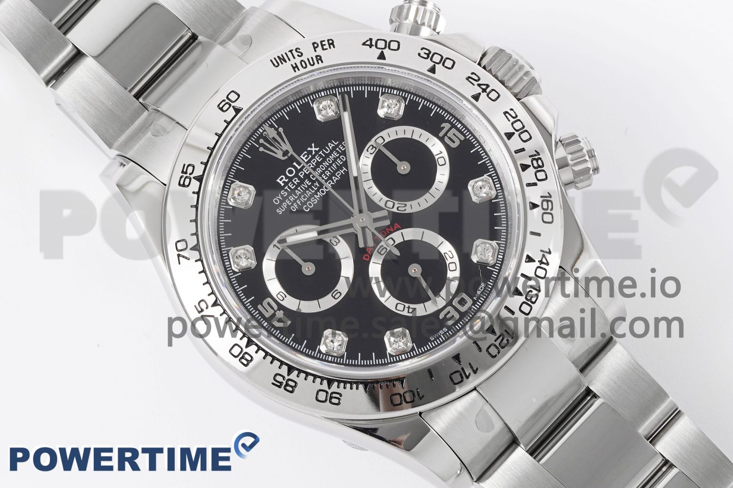 Daytona 116509 KING 1:1 Best Edition Black Diamonds Dial on SS Bracelet SA4130 - Image 3