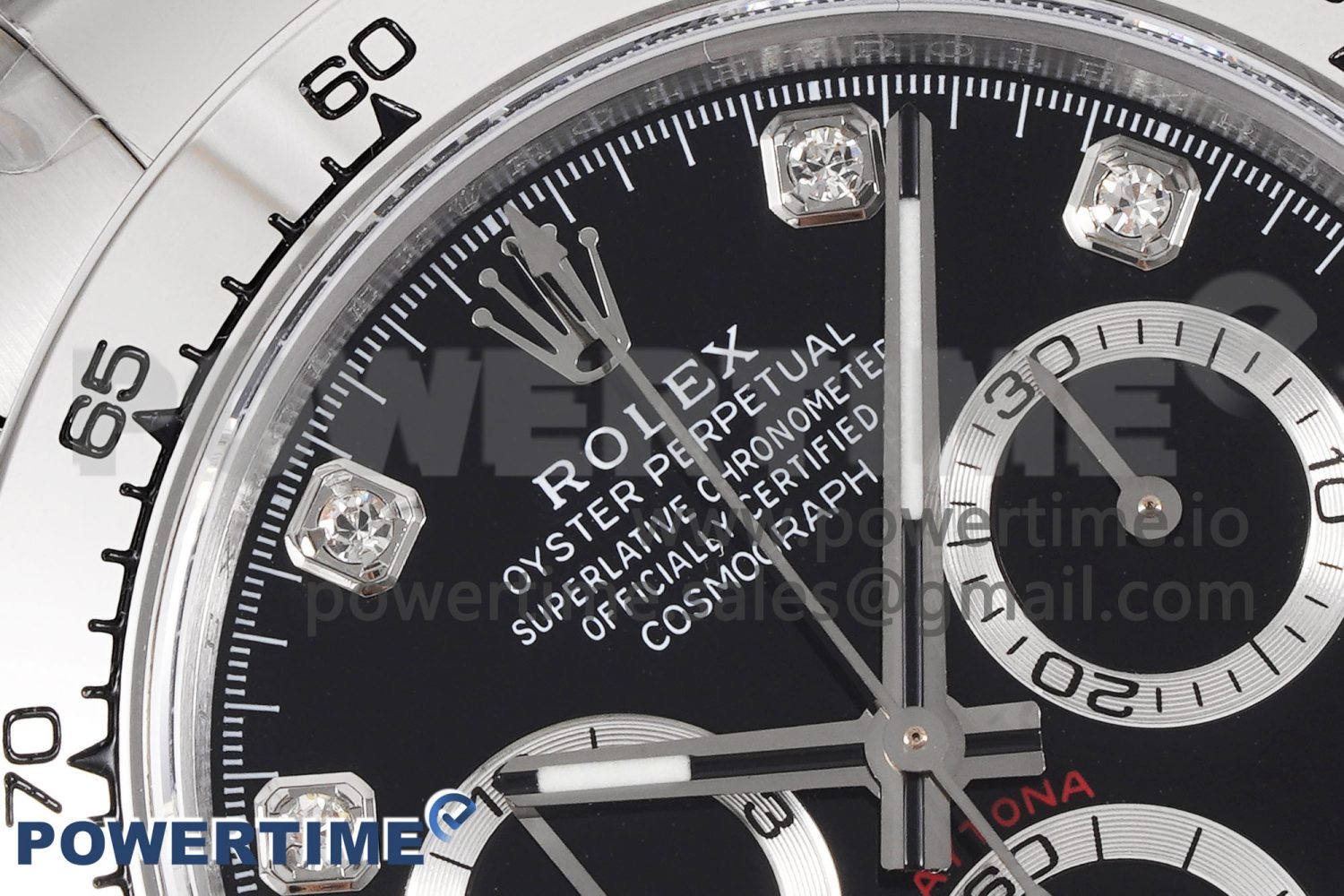 Daytona 116509 KING 1:1 Best Edition Black Diamonds Dial on SS Bracelet SA4130 - Image 4