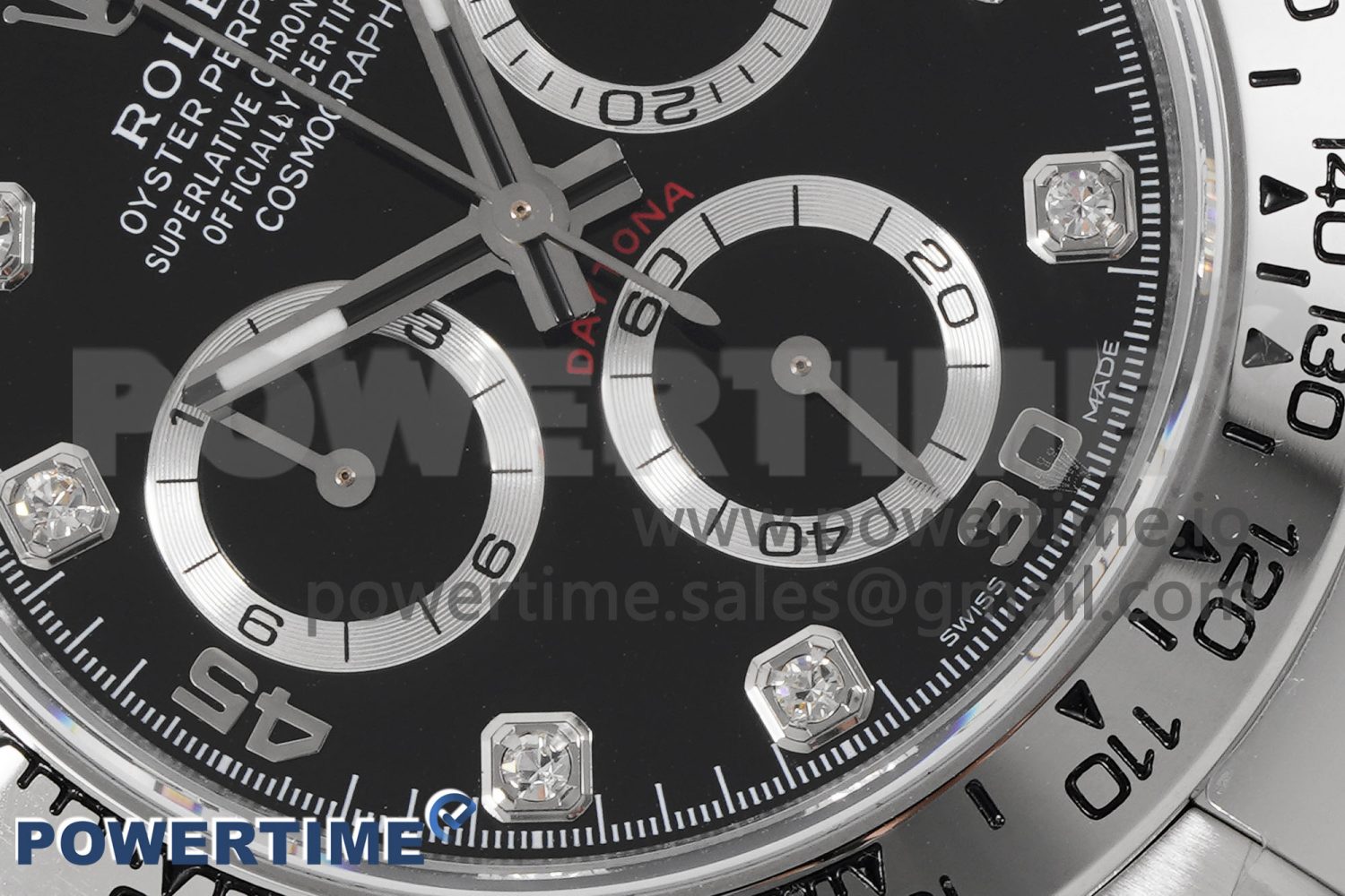 Daytona 116509 KING 1:1 Best Edition Black Diamonds Dial on SS Bracelet SA4130 - Image 5