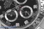 Daytona 116509 KING 1:1 Best Edition Black Diamonds Dial on SS Bracelet SA4130 - Image 5
