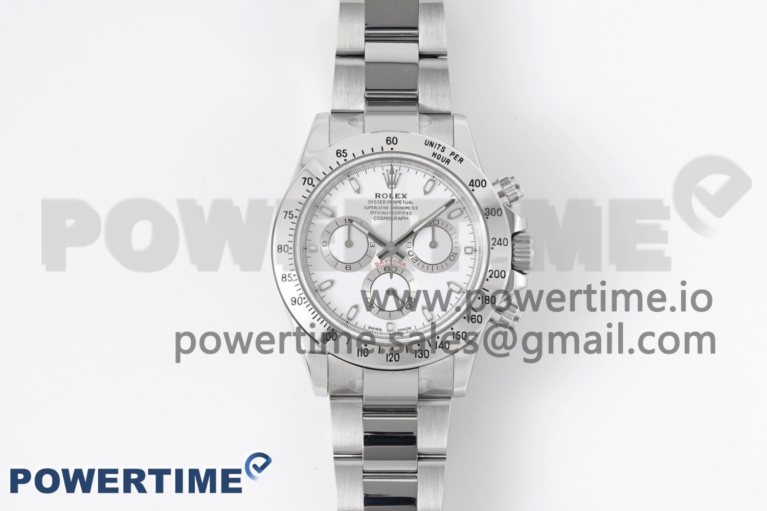 Daytona 116520 KING 1:1 Best Edition White Dial on SS Bracelet SA4130 - Image 1