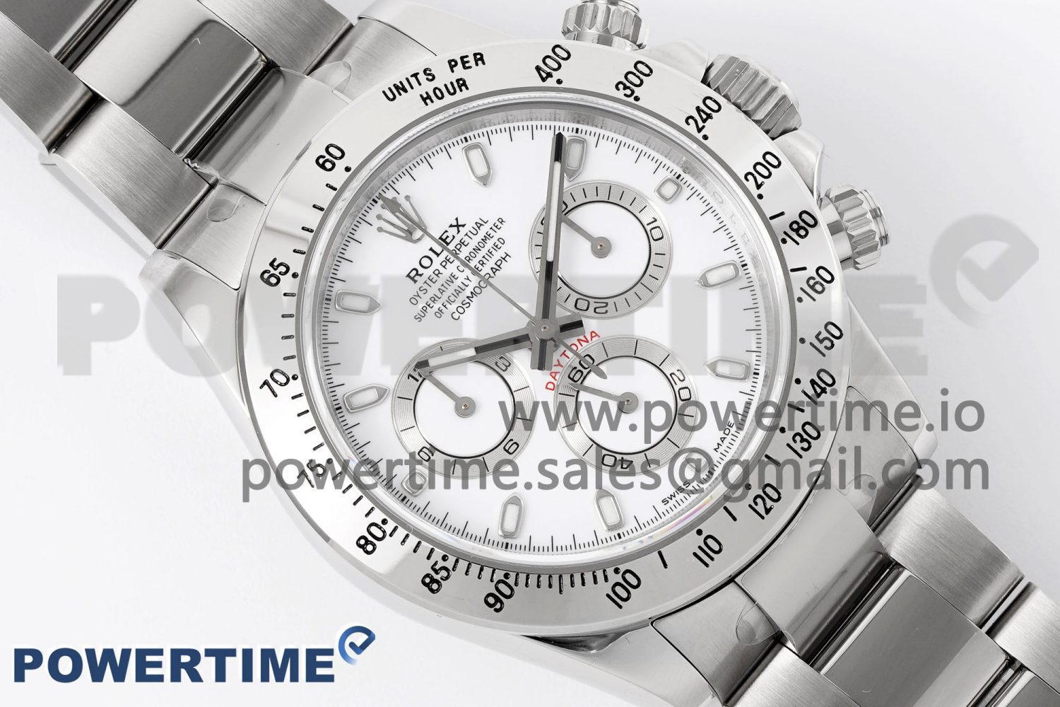 Daytona 116520 KING 1:1 Best Edition White Dial on SS Bracelet SA4130 - Image 3