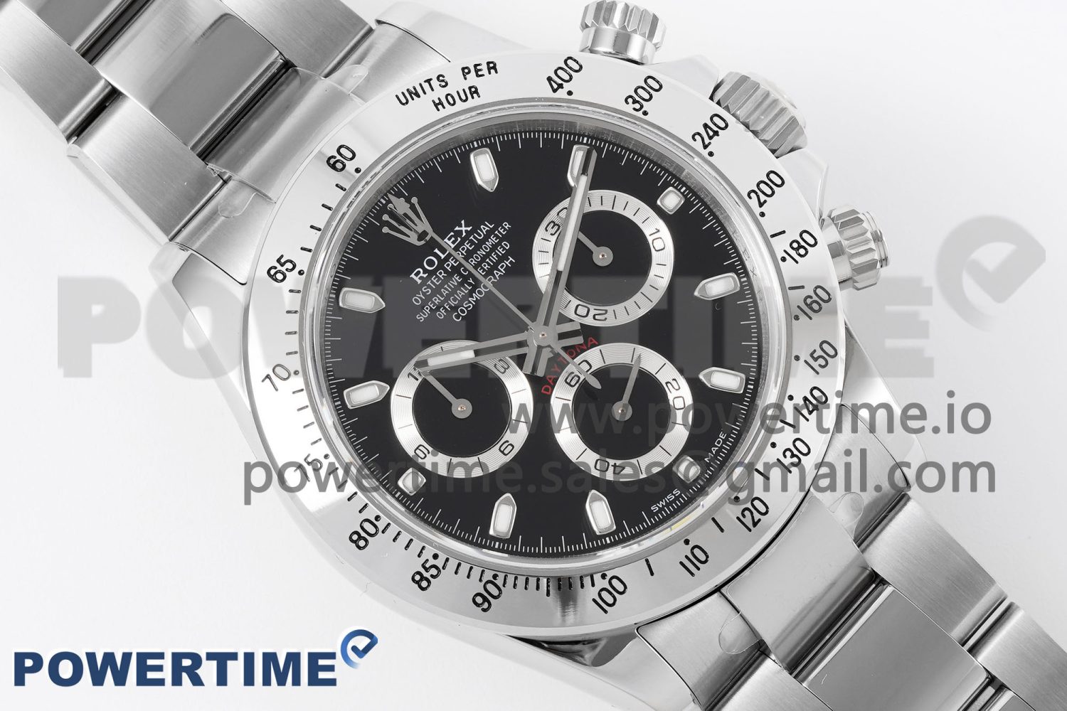 Daytona 116520 KING 1:1 Best Edition Black Dial on SS Bracelet SA4130 - Image 3