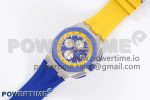 Royal Oak Offshore 44mm Blue Ceramic Bezel APF 1:1 Best Edition Blue/Yellow Dial on Blue/Yellow Rubber Strap A3126 V2 - Image 2